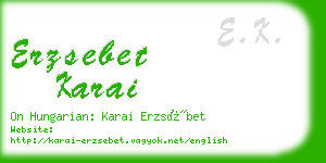 erzsebet karai business card